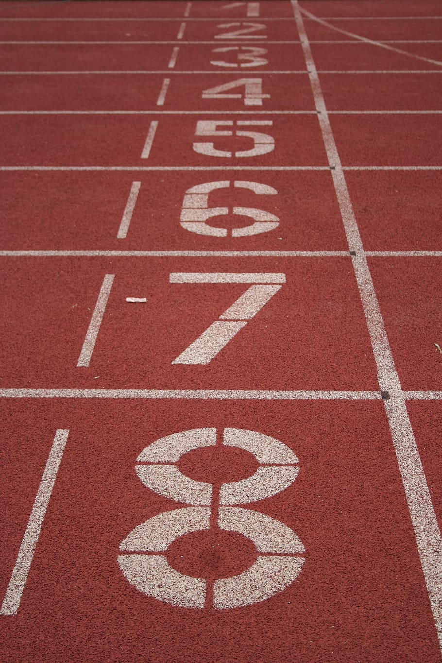 línea de inicio de pista y campo pista carrera deporte números