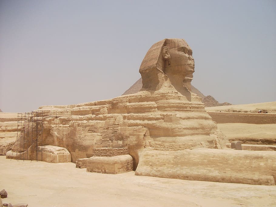 สฟิงซ์, พีระมิด, อียิปต์, กิซ่า, อียิปต์โบราณ, ซาฮาร่า, แหล่งดึงดูดนักท่องเที่ยว, ความลึกลับโบราณของฟาโรห์, อนุสาวรีย์ก่อนประวัติศาสตร์, วอลล์เปเปอร์ HD