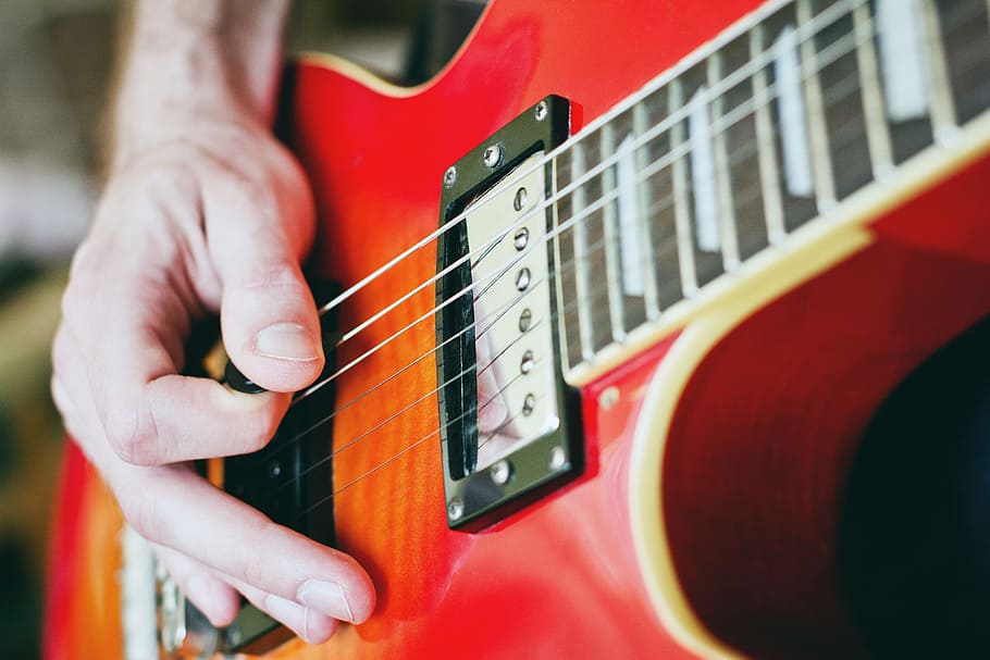 Guitar, pick, strings, hands, musician, music, HD wallpaper ...