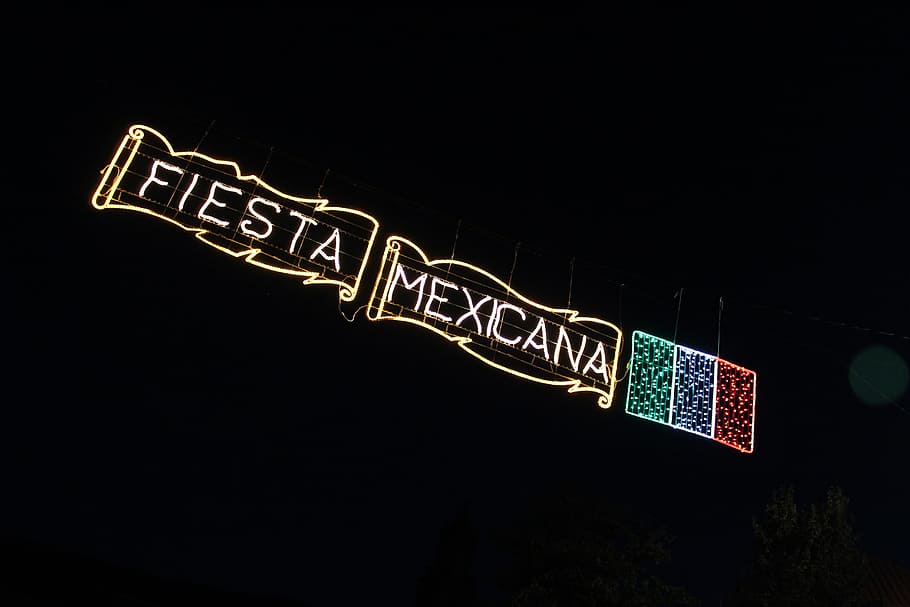 ป้ายไฟ Fiesta Mexicana, mexico, fiesta mexicana, cinco de mayo, latin, การเฉลิมฉลอง, วอลล์เปเปอร์ HD