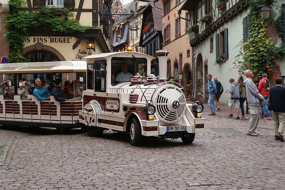 Tourist, train, alsace france, people, passenger, tourism, holidays, HD