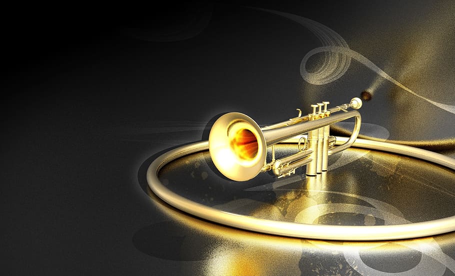 Trumpet, music, proboscis, instrument, HD wallpaper | Wallpaperbetter