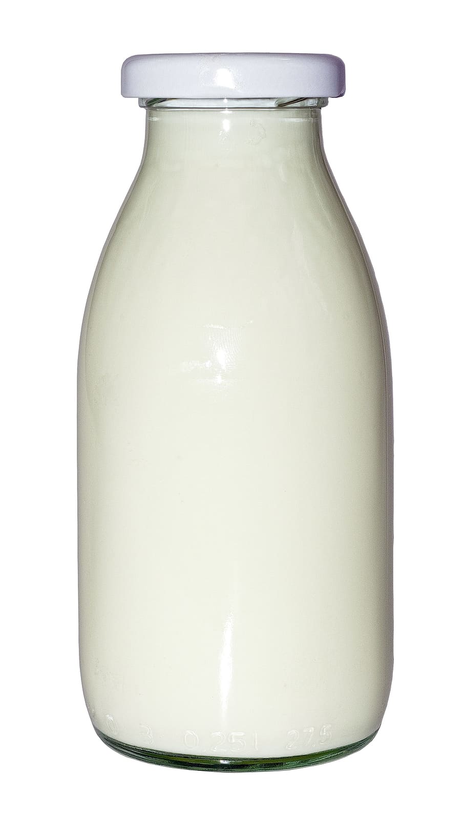 Бутылка молока на прозрачном фоне