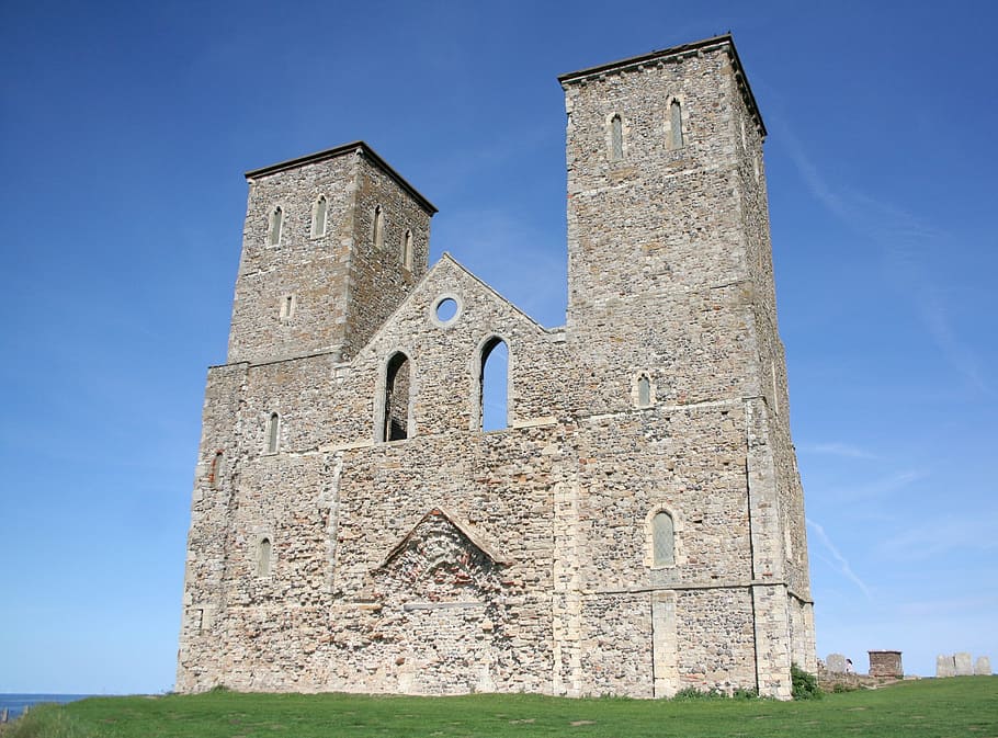 Reculver, reculver towers, kent, english heritage, herne bay, thanet ...