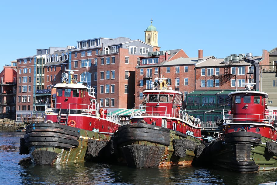 Tug boats portsmouth harbor, portsmouth nh, portsmouth, new hampshire ...