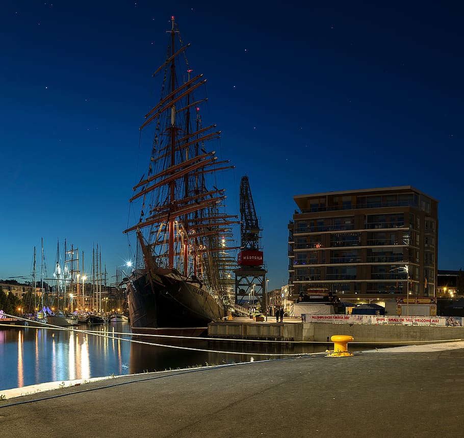 The tall ships races, the baltic sea, aura river, turku, finnish ...