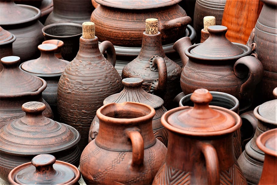 Handmade, clay pot, pitcher, tableware, HD wallpaper | Wallpaperbetter