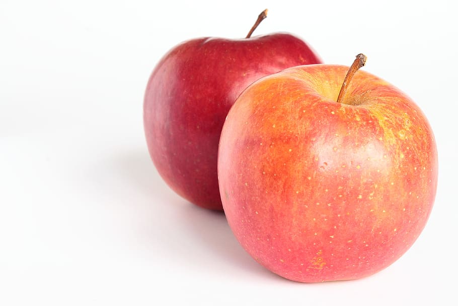 แอปเปิ้ลแดงสองผล, แอปเปิ้ล, แอปเปิ้ลแดง, ผลไม้, ผลไม้สองอย่าง, สวน, เศร้า, สีแดง, อาหารเพื่อสุขภาพ, สุขภาพ, พอดี, ออกกำลังกาย, แอปเปิ้ล, การปลูกผลไม้, วอลล์เปเปอร์ HD