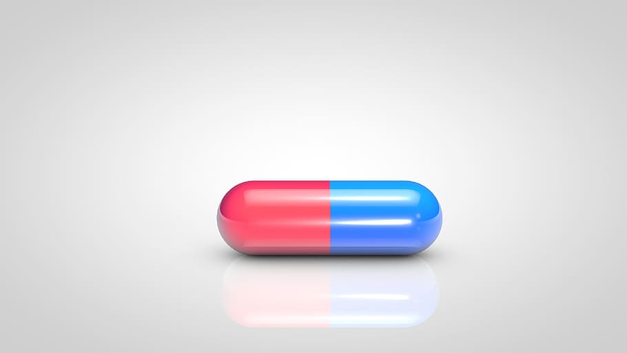 ยาเม็ดสีแดงและสีน้ำเงินยาแคปซูลยายารักษาโรคยารักษาโรคยารักษาโรค, วอลล์เปเปอร์ HD