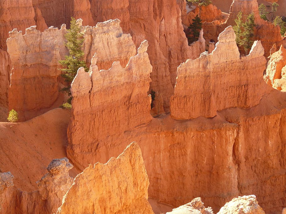 Bryce Canyon, แคนยอน, อุทยานแห่งชาติ Bryce Canyon, ยูทาห์, รวมกัน, สหรัฐอเมริกา, หุบเขา, หินทราย, หินพีระมิด, การกัดเซาะ, รูปแบบการกัดเซาะ, ภูมิประเทศ, ธรรมชาติ, สีแดง, อุทยานแห่งชาติ, หิน, วอลล์เปเปอร์ HD
