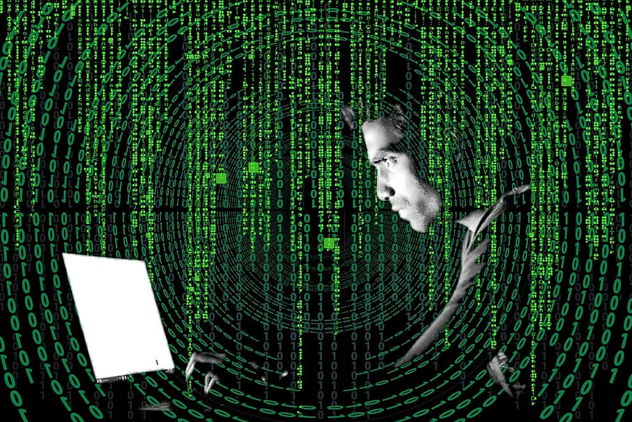man in front of computer, security, cryptocurrency, bitcoin, hacking, cracking, coding, programming, hacker, securityexpert, cyber security, cyber crime, online hacker, internet hacker, internet crime, black hat hacker, indian hacker, indian securiity, team, anonymous, anonymous hacker, black and white, cyber, blackandwhite, crime, internet, computer, virus, data, network, technology, password, digital, online, attack, protection, hack, laptop, secure, safety, web, information, code, criminal, phishing, business, man, binary, access, malware, firewall, lock, thief, fraud, privacy, system, encryption, HD wallpaper