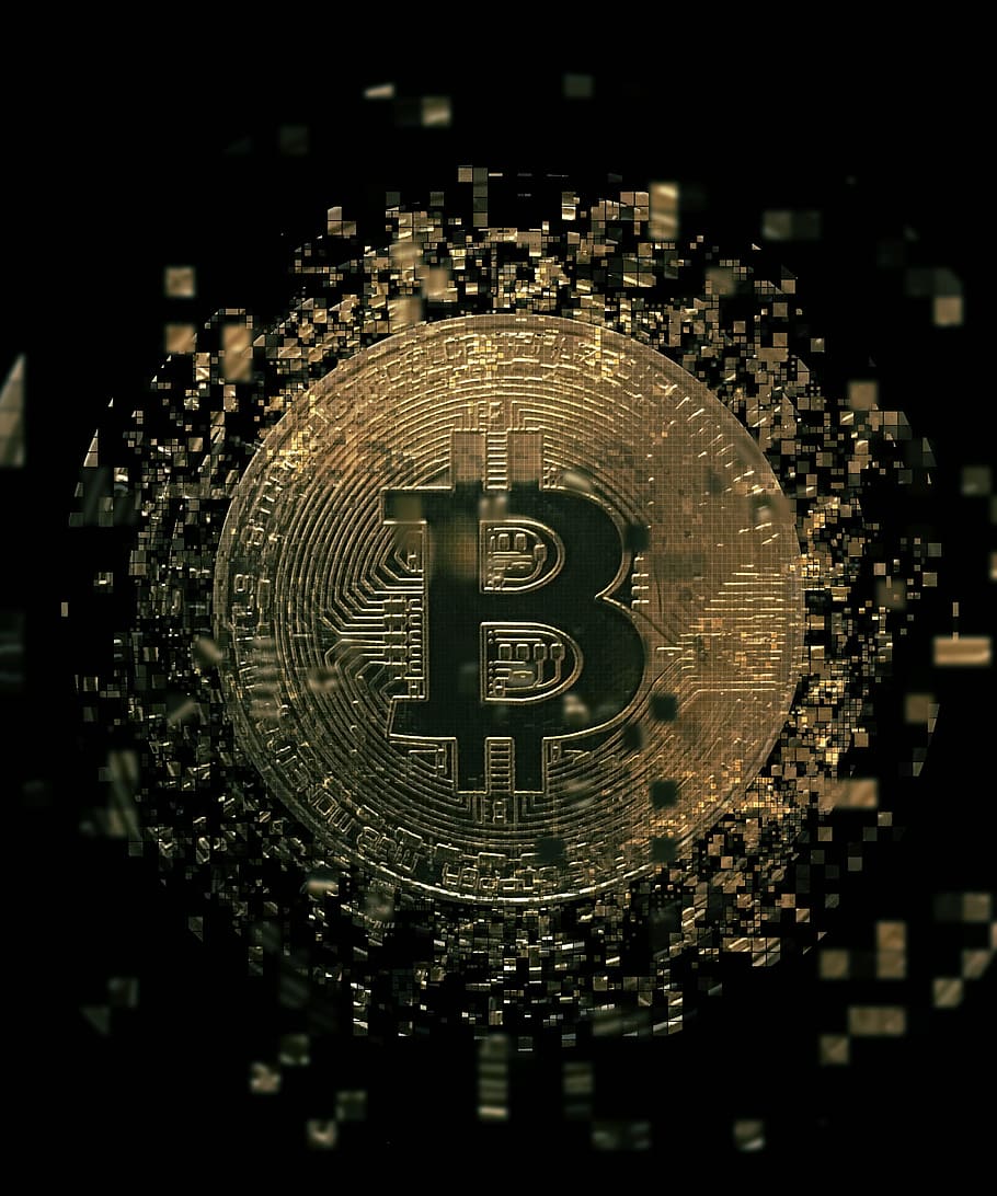 เหรียญ Bitcoin สีทอง, bitcoin, cryptocurrency, blockchain, เงิน, ดิจิทัล, สกุลเงินดิจิตอลเข้ารหัส, บล็อกเชน, วอลล์เปเปอร์ HD, วอลเปเปอร์โทรศัพท์