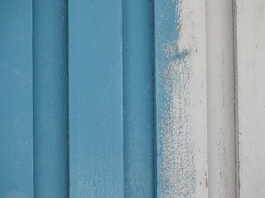 青い塗られた白い木製の壁、背景、木製、木材、テクスチャ、ラフ、パターン、表面、木材、デザイン、ツリー、壁、色、素朴、レトロ、青、装飾、ペイント、部分的に、塗装、フルフレーム、背景、いいえ、 HDデスクトップの壁紙
