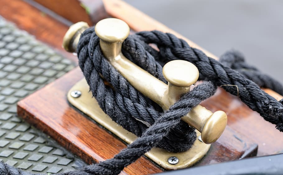 black rope, ship, knot, rope, marine, ocean, sea, boat, nautical, sailing, yacht, navy, cable, line, sailor, cord, shipping, HD wallpaper