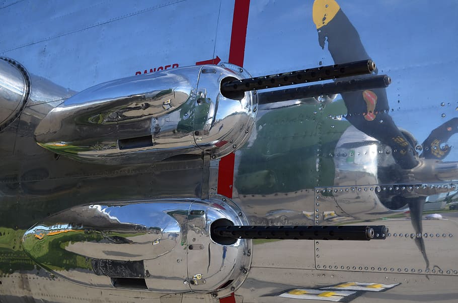 Aircraft, B25, Vintage, War, Aviation, B-25, Mitchell, Bomber, Airplane ...