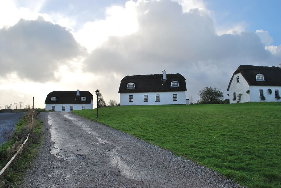 Thatched roof, ireland, cottage, thatched, house, irish, traditional